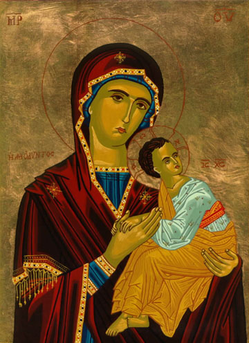 Mary of the Passion Icon by Olga Christine