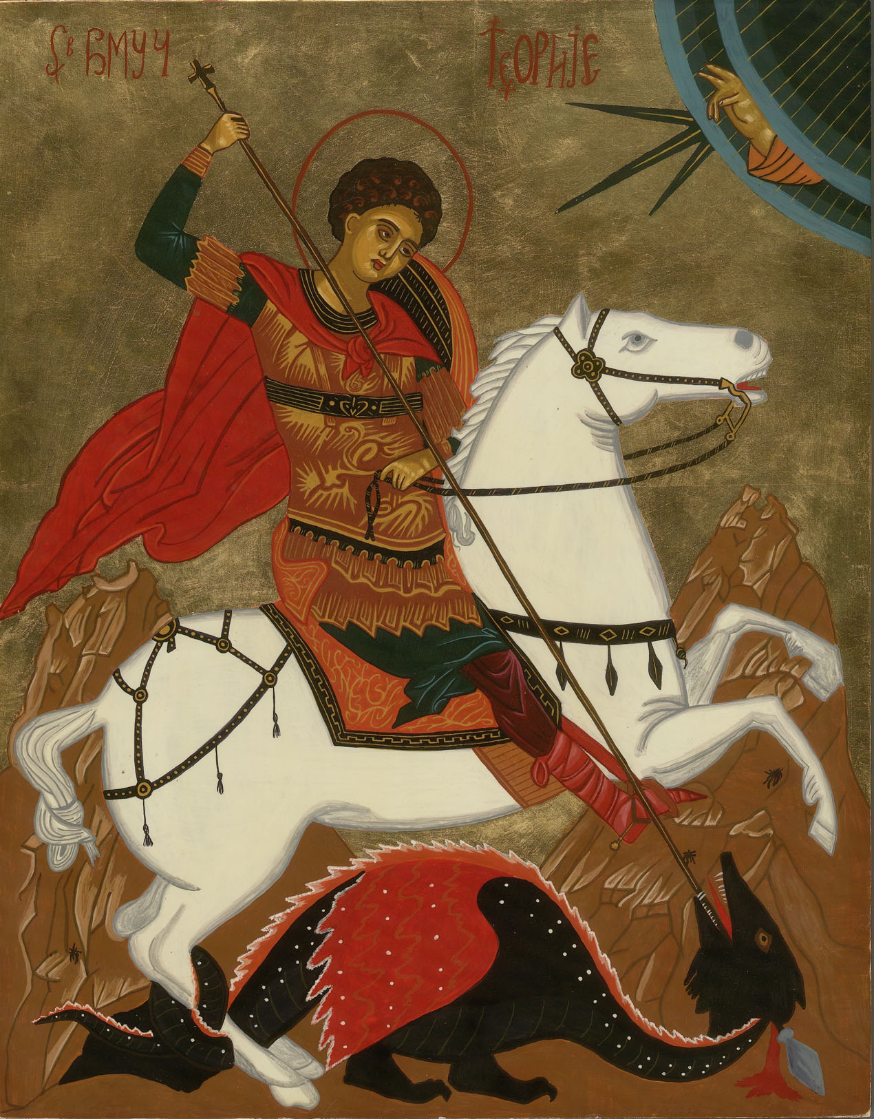 St George Icon by Olga Christine