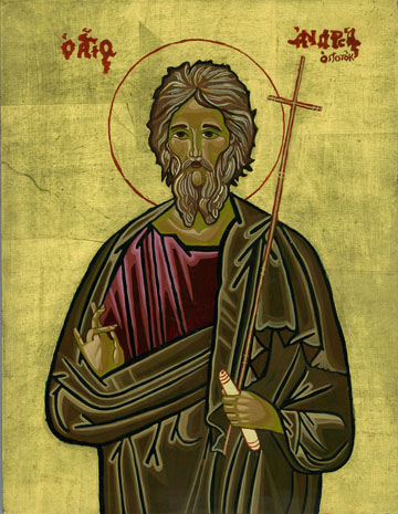 St Andrew Icon by Rose Lukjanenko