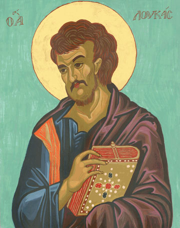 St Luke Icon by Rose Lukjanenko